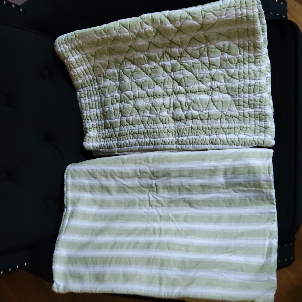 💥Nwot💥RESTORATION HARDWARE 2 Standard Quilted Pillow Shams
